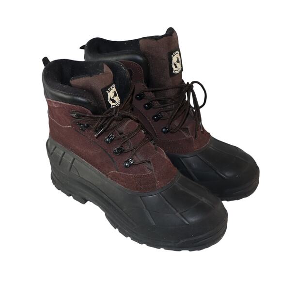 New Men's Brown & Black Rugged Exposure Mammoth II Winter Snow Boots size 12 - Picture 2 of 8